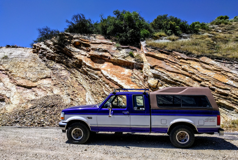 Pictured in the middle of damn nowhere yesterday afternoon, shortly before it decided it had had enough.